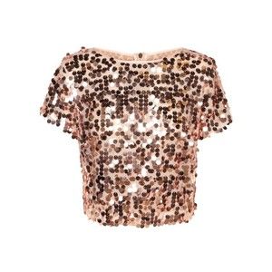 Blanca Vita Cropped Metallic Top - NWT